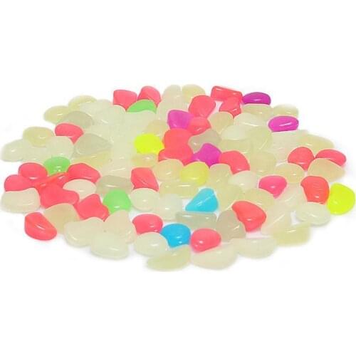 10pcs Luminous Stones Artificial Pebble Light-emitting Glowing Stone for Garden Yard Walkways Patio Lawn Fish Tank Decor Crafts