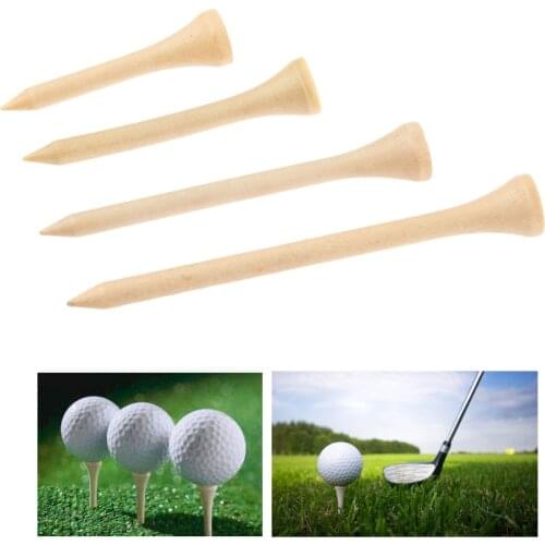 100pcs/Lot Golf Ball Wood Tees High Quality Durable Maple Wood Golf Wooden Tees Golf Accessories 42mm 54mm 70mm 83mm