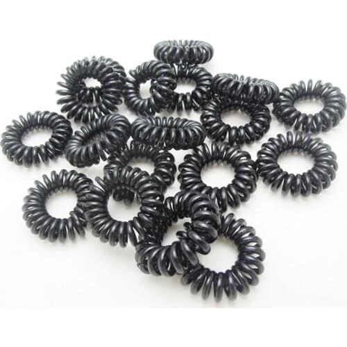 100PCS/Pack New Coiled Hair Tie Set For Children Multi-color Kink Free Spirals Ponytail Holder Tie Gum Hair Accessories