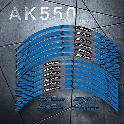 12 X Thick Edge Outer Rim Sticker Stripe Wheel Decals FIT KYMCO AK550 AK 550 ak