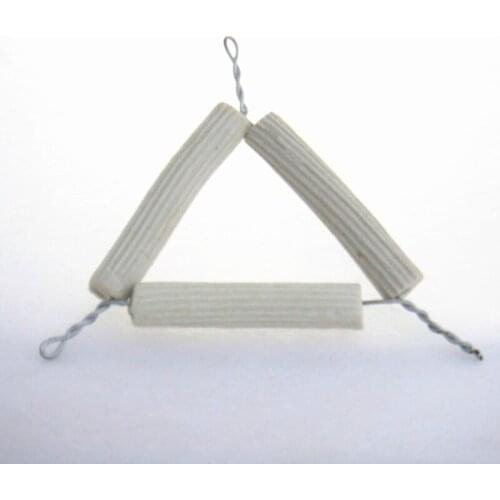 2pcs Pipeclay Triangle For Lab Crucible On Tripod Bunsen Burner Lab Use