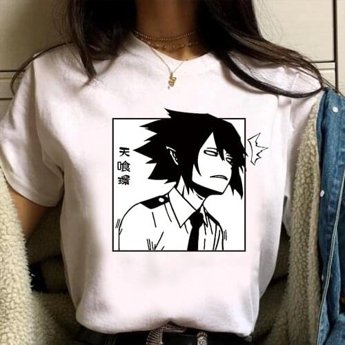 2021 My Hero Academia T Shirt Cool Tamaki Amajiki Cartoon Graphic T-shirt Mens Hip Hop Tees Fashion Causal Tops Male