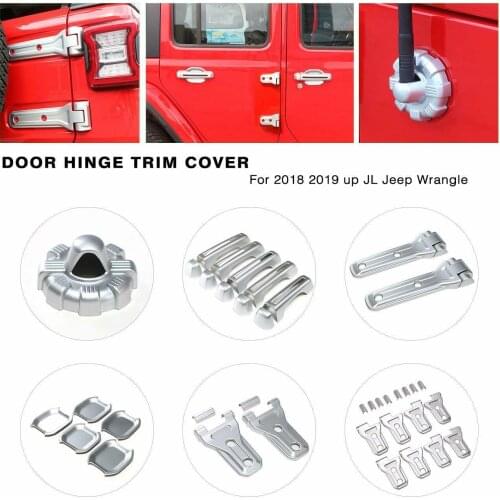 23pc Exterior Decorative Covers Accessories Trim Fit 18+ for Jeep Wrangler JL Silver