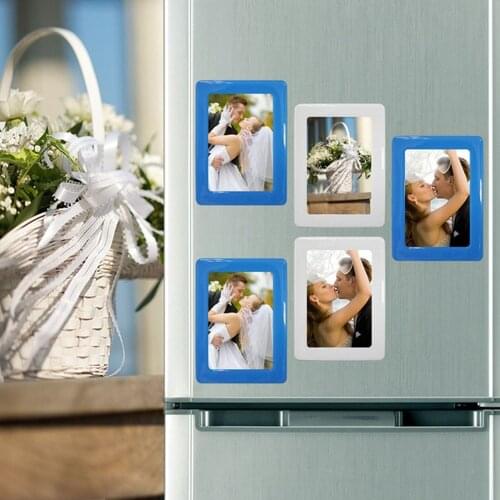 5in Colorful Magnetic Picture Frames Photo Magnets Photoframe Refrigerato PVC Magnetic Photo Cadre photo