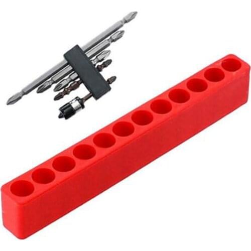 5pcs Multi Holes Hex Shank Bits Holder Screwdriver Head Storage Case Tools