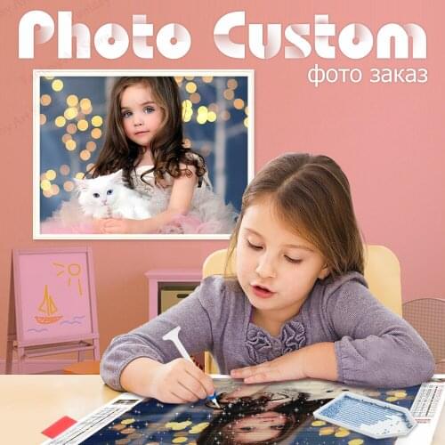 5d Diy Diamond Embroidery, Photo Custom Diamond Painting, Full Square and Round Diamond Picture Painting Direct Sales