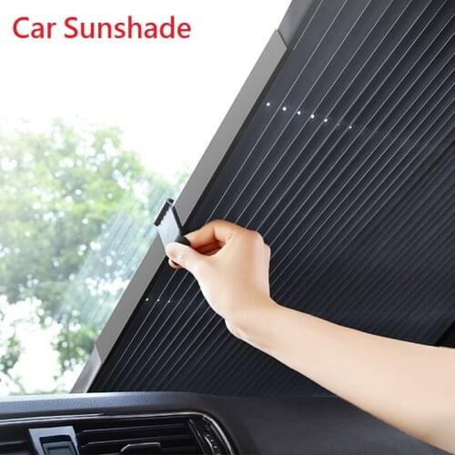 Car Sun Shade Cover Sunshade Automobiles Front Window Visor Covers Auto Rear Windscreen Cover Interior UV Protector Accessories