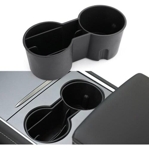 For Tesla Model 3 Y Center Console Storage Box Car Water Cup Holder Clip Water Cup Car Interior Modification
