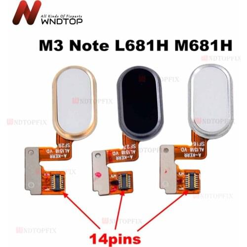 For Meizu M3 Note Home Button Fingerprint Ribbon Identification Sensor Flex Cable For Meizu M3 Note L681H Home Button