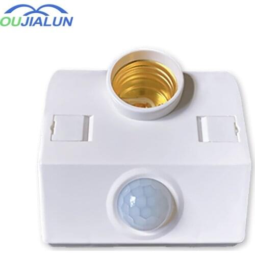 E27 lamp holder LED bulb Built-in human body sensor switch PIR AC110V AC220V For Stairwell Corridor Doorway Bedroom Living