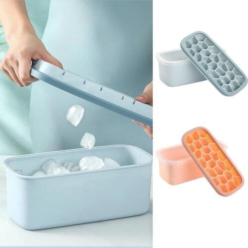 Honeycomb Ice Cube Trays Summer Silicone Double Layer Ice Ice Mold Non-toxic Durable Bar Pub Wine Ice Blocks Maker