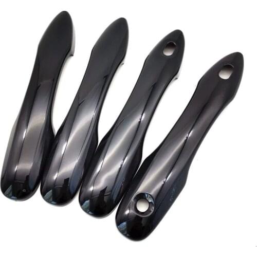 Gloss Black Door Handle Covers Trims Bezels ABS for Toyota Camry XV70 2018 2019