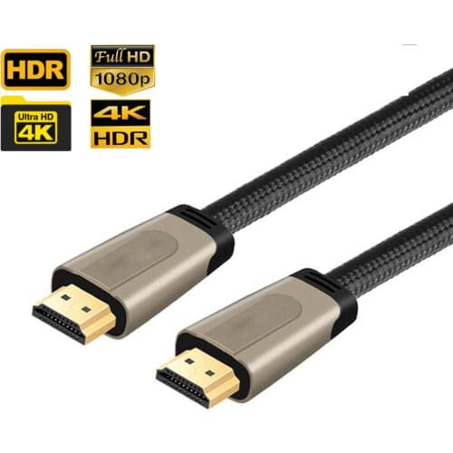 HDMI 2.0 cable 4KX2K 60HZ 10M 5M 3M 1.5M 1M 0.5M for HDMI 2.0 devices(copper conductor+foiling+AL braiding)