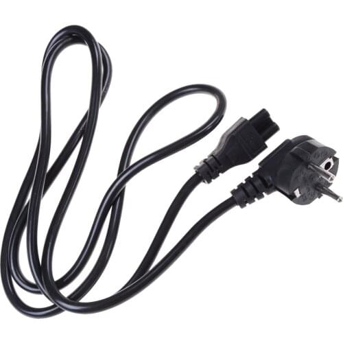 1.5Meter C13 IEC Kettle to European 2 pin Round AC EU Plug Power Cable Lead Cord PC