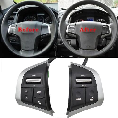 For Isuzu D-Max DMAX For Chevrolet Dmax 2019 New Multifunction Steering Wheel Button Cruise Control Switch Audio Volume Buttons