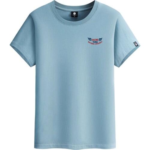 2021New Summer Simple Solid Color Casual S-6xl Plus Size Loose Sports Top Stretch Cotton Men Short-sleeved T-shirt Free Shipping