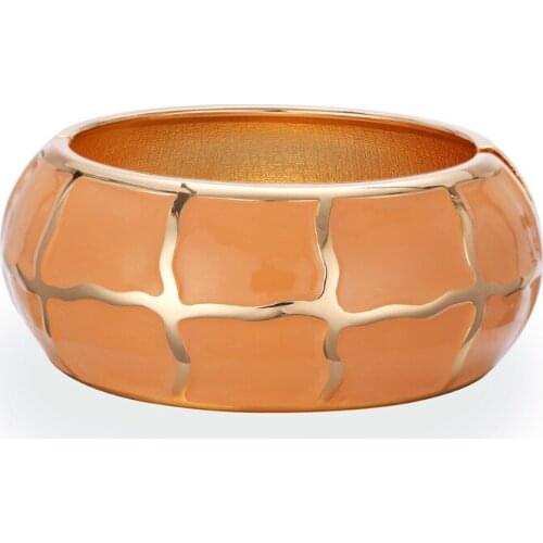 ORNAPEADIA 2021 New Popular Fashion Oil Bracelet Wide-sided Drum-shaped Alloy Model Luxury Bracelet Bangles Wholesale