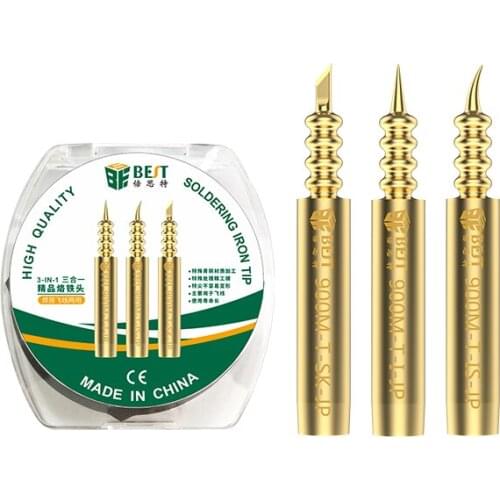 NEW Lead-Free Copper-Aluminum Soldering Iron Tip Constant-Temperature 900M-T Welding Tips For 935/936/937/938 Soldering Stations