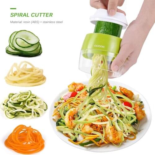 Cucumber Peeling Knife Cutting Machine Handheld Carrot Potato Cucumber Spiral Grater Cutter Vegetable Fruit Slicer Tool