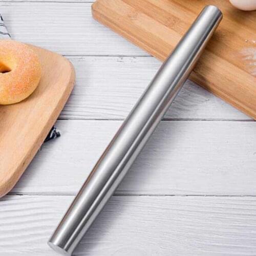 304 stainless steel rolling pin Wrappers dough rolling noodle stick baking tool rolling noodle stick