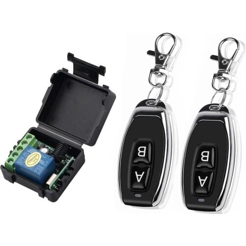 Smart Home 433Mhz DC 12V 1CH Wireless Remote Switch Relay Receiver Transmitter Remote Control Switch Module and RF Transmitter