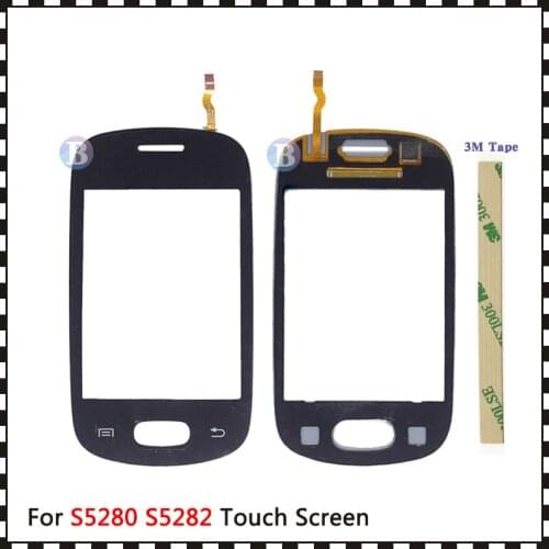 High Quality 3.0" For Samsung Duos S5280 S5282 Touch Screen Digitizer Sensor Outer Glass Lens Panel+Tracking Code
