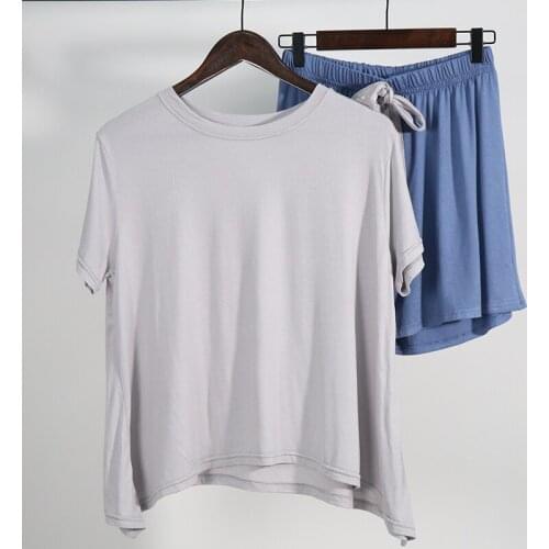 Ladies Tracksuits Sets 2021 Summer 2 Pcs Tshirt Trousers Womens Clothing Pajama Sets Summer Pants Woman and Blouse Female Set