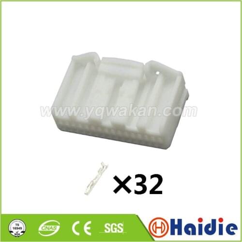 2set 32pin Auto electric automotive wiring harness unsealed pcb connector 1318747-1