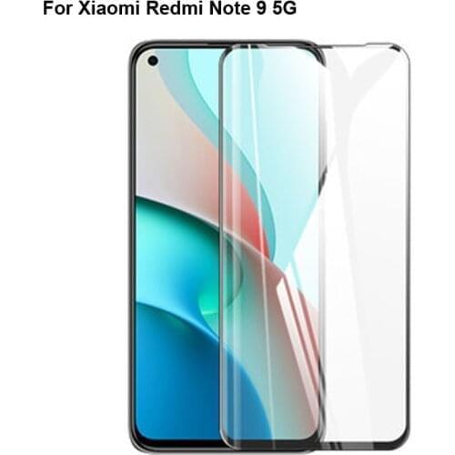 2PCS For Xiaomi Redmi Note 9 5G 3D Tempered Glass Film Screen Protector Protective Full Cover Protection Red Mi Note9 5G