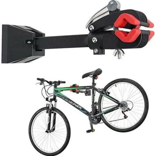 20KG Bike Repair Stand Foldable Bicycle Wall Mount Rack Workstand Head Clamp Clip Cycle Mechanic Maintenance Storage Bracket