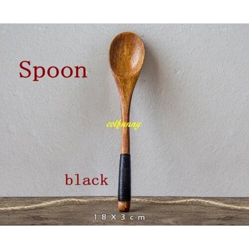 20pcs/lot Free shipping 18*3cm Wooden Spoon wood Fork Kitchen Cooking Utensil Soup Teaspoon Catering Tools