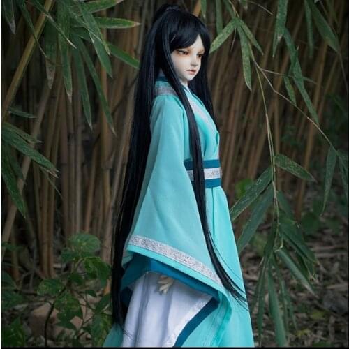 2018 New Arrival 1/3 1/4 1/6 Bjd SD Doll Wig Black Man Wig Long Hair