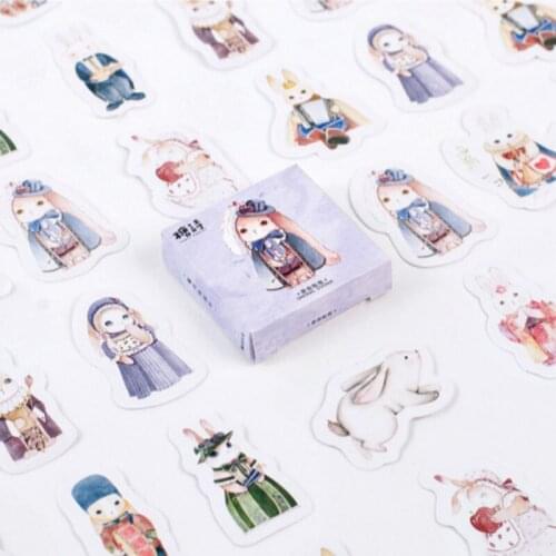 1PCS Magic Rabbit Wall Sticker For Kids Room Room Decorative Stickers Nursery Bedroom Wall Decal Stickers Home Decoration