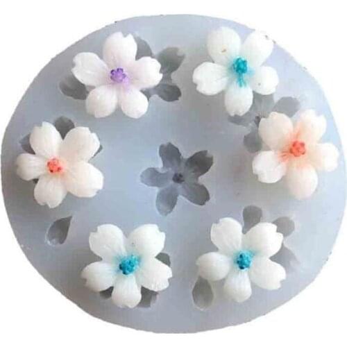 Aouke5 florets Molds, Bohemian Drop Resin Earring Mold, Fashion Jewelry Resin Silicone Molds for Women Girls