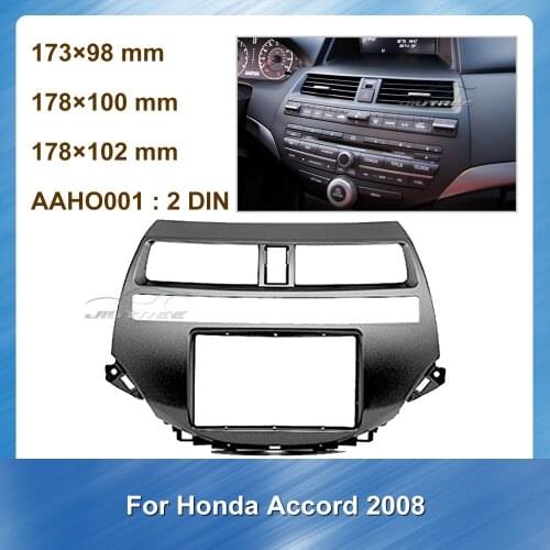 2 Din Car Radio Fascia For Honda Accord 2008 Car DVD Player frame Auto Audio stereo GPS NAVI fascia Panel Bezel Trim kit