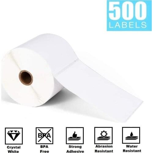 Thermal Label Sticker Paper 4x6 Print Supplies Direct Print Waterproof 500pcs/Roll Adhesive for UPS USPS DHL 100mm x 150mm