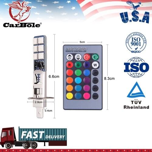 Carbole 2 Pack LED Headlight Bulbs 6000K High Low Beam Light 100W White For Headlights/ Fog Driving Lights