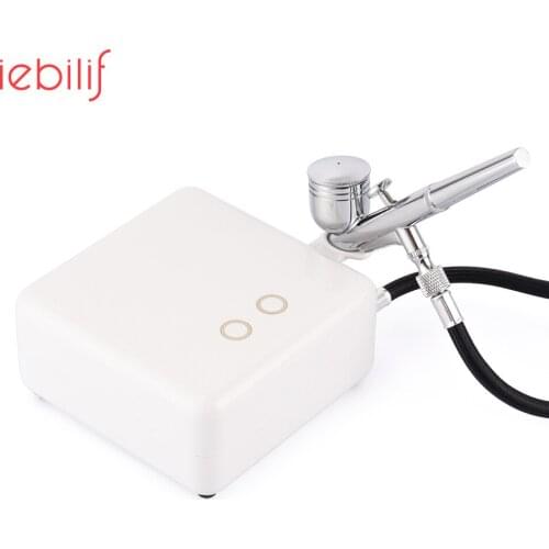 Dual Action 0.3mm Nozzle Airbrush Kit Mini Air Compressor Set With Air Brush Paint Spray Gun For Nail Art Make Up Air-brush