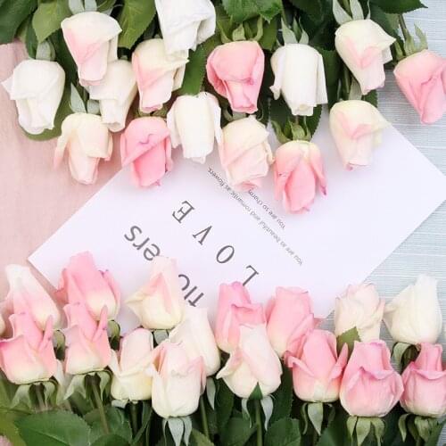 5 PCS of High Simulation Moist Feeling Simulation Lover Rose Home Ornamental Flower High-End Artificial Flower