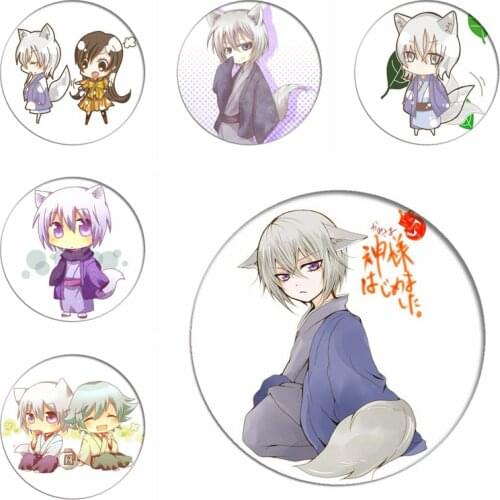 Kamisama Kiss Love Backpack Badges Cartoon Q Version Brooch Momozono Nanami Cosplay Pins Icon Collection Breastpin for Clothes