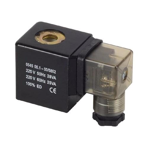 Free Shipping 2PCS/Lot Solenoid Valve COIL 0545 Model for PU Series Valve LED DIN43650A Connector DC12V DC24V AC110V or AC220V