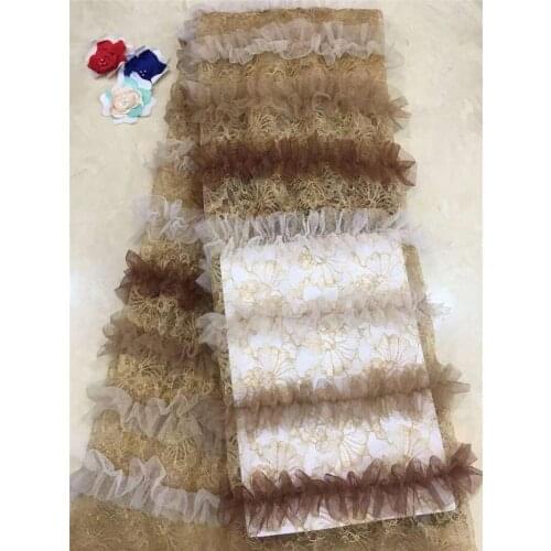 Pretty embroidered design French Nigerian Laces Fabrics BZL-19.0139 High Quality African Laces Fabric