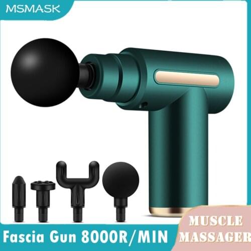 Mini Massage Gun Deep Tissue Percussion Muscle Massager For Pain Relief Profession Fascia Gun Portable Electric Body Massager