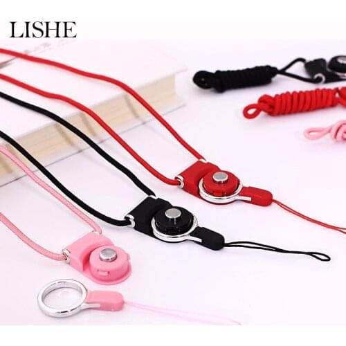 Multi-function Mobile Phone Straps Rope For iphone 8 X Samsung Galaxy S8 S9 Edge Huawei Key Lanyard Neck Strap Phone Decoration