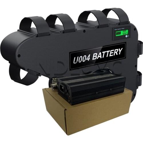 52V 28.8AH EBike Triangle Lithium Battery Pack with Charge Display for 2000W Ebike Kit, 52V Ebike Battery with 58.8V 5A Charger