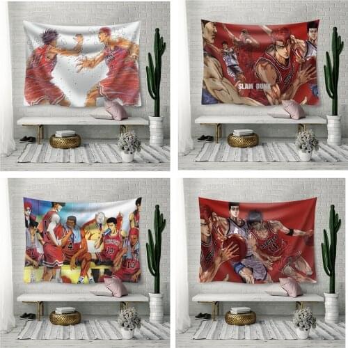200*150cm Japan Anime Basketball Player Wall Hanging Tapestry Yoga Throw Beach Towel Picnic Mat Cartoon Wall Art Tapestry