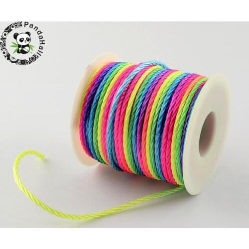 Nylon Thread, Colorful, 2mm, 40yards/roll