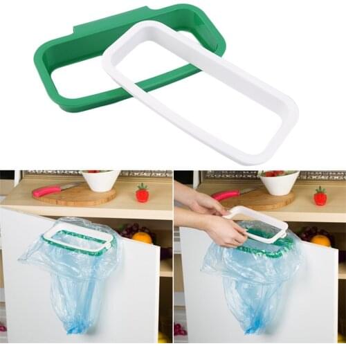 Hot Hanging Kitchen Cupboard Door Back Stand Trash Garbage Bag Storage Rack New