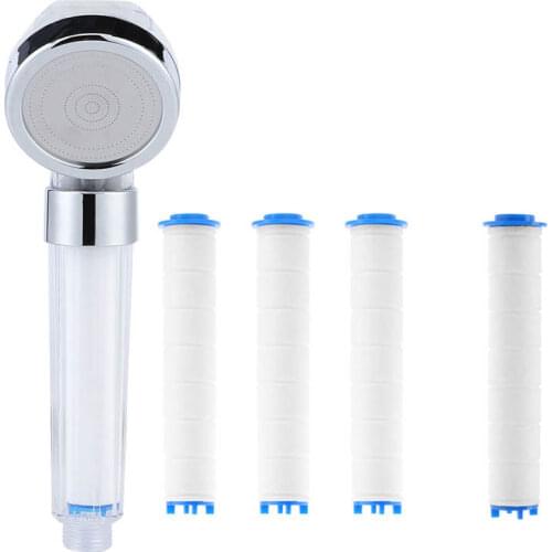 Negative Ions Pressurized Handheld Shower Head Bathroom Showering Bathing Sprinkler Handheld Bath Sprayer Shower with Filter