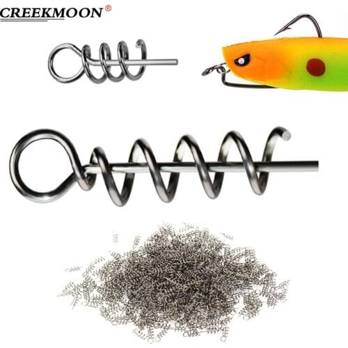 50Pcs Snap Hitchhiker Assist Fishing Lures Fixed Hook Pin Latch Needle Crank Hooks for Soft Worm Spring Fishing Bait Accessories